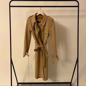Zara Suede Trench Coat